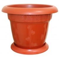 Кашпо Тюльпан №5 30л терракот на колесах 07046
