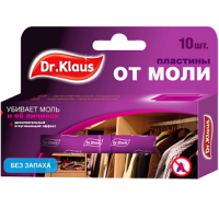 Dr.Klaus пластины от моли без запаха 10шт