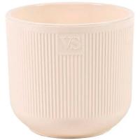 Кашпо Росси VipSet 4,4л кремовый с вставкой /8шт/ЭД