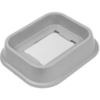 Купалка д/птиц ванночка с зеркалом 14,5*12*3см светло-серая/5056/Дарэлл