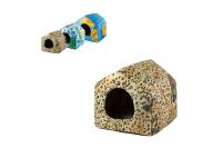 Лежанка-Домик ЧИП КОНУРА мягкий поликоттон поролон (S) 33*33*30см/9864