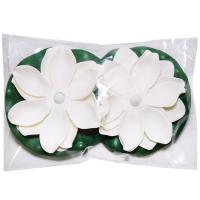 Плав.Кувшинка с подсветкой белая 10см 109265