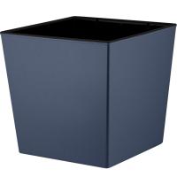 Кашпо Лондон квадрат 125мм Cube 4,2л вулканический серый с вставкой ING7800