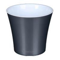 Кашпо Арте 2л металлик с болой вставкой