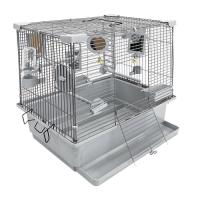 Клетка д/птиц ТУТТИ-1 ECO 42*30*38см (укомплект) светло-серая /46202/Дарэлл