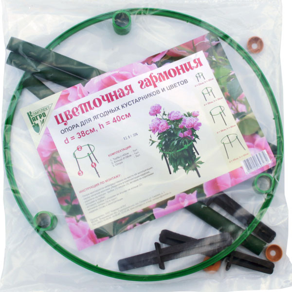 Опора для ягод, кустарников, цветов "Цветочная гармония" 40*38см
