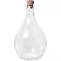 Бутыль 5л "Дамижана" прозрачная с пробкой /4шт/