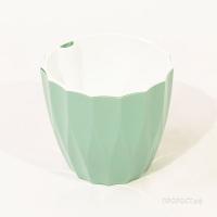 Кашпо Флюте 1,9л нефрит с вставкой 