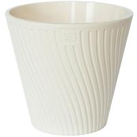Кашпо Луи 2,7л кремовый с вставкой+дренаж /12шт/ЭД