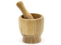 Ступка+пестик бамбук Д10*10см №1 КТ-СП-01