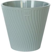 Кашпо Луи 2,7л серый с вставкой+дренаж /12шт/ЭД