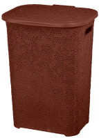 Корзина для белья 60л Бабочка коричневый 16032