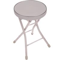 Табурет складной круглый серый ТБСК1/4