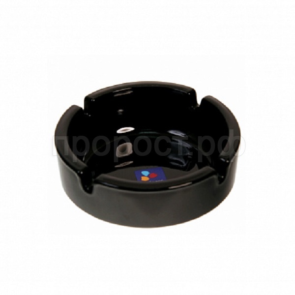 Пепельница черная 10.7см 12643