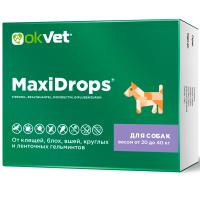 Капли МаксиДропс от внеш.и внутр.д/собак от 20-40кг/60шт/AB1915