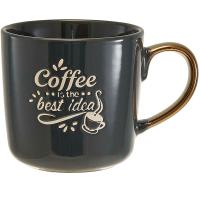 Кружка 400мл Coffee is the best idea черный Ф11-083L1 /48шт/ Rosario