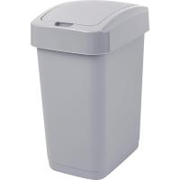 Контейнер д/мусора Spin&Clean Step 12л серый SC4807 /4шт/ПР