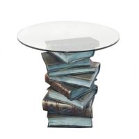 Фигура Стол журнальный Книги(золото)H52D47см(2 части-основание,столешница)713309/PP013