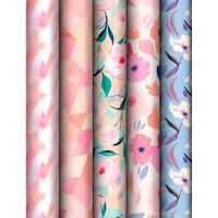 Упаковочная бумага 70*100см "Floral mood" 80г/м2 глянц. MESHU /372634/Рельеф