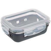 Контейнер Massimo 0,370л жаропр стекла крышка с заж.пласт в силикон. подставке 108338 /24шт/Mallony