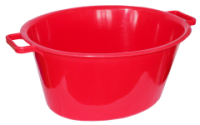 Таз 28л овальный красный 03043