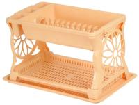 Сушилка д/посуды 2-х ярусная бежевый 16013