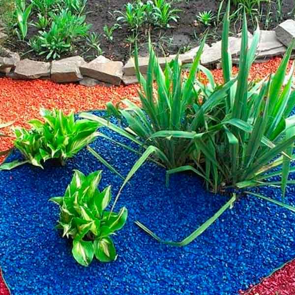 Щепа декоративная 60л синяя