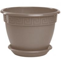 Цветочный горшок Антик 4,9л фраппе с поддоном 