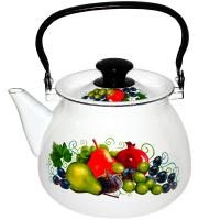 Чайник 3л с метал. ручкой сферич. белый Восточные дары 42104-122/6-У4 /4шт/Керчь