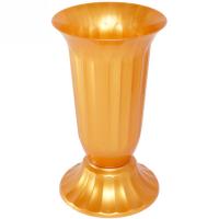 Вазон д/срезки Цветочный №0 1л золотой 03000