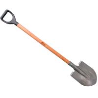 Лопата штыковая ЛКО с ребрами жест. рельс. сталь дерев. черенок 215*394мм V-обр.руч.В/С 24-02-024