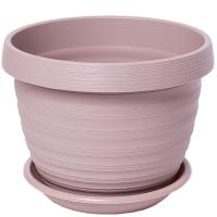 Цветочный горшок Толедо 2л фраппе с поддоном 5PL0429