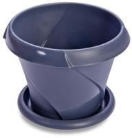 Кашпо "Флориана" 0,7л серый С384СЕР