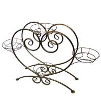 Подставка РЗДИ Сердце на 4 горшка графит 434