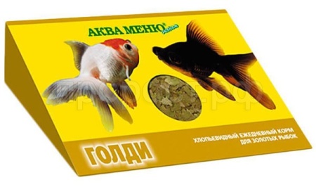 Корм для рыб  Аква меню Голди хлопья 11г/11437/55шт/Биосфера