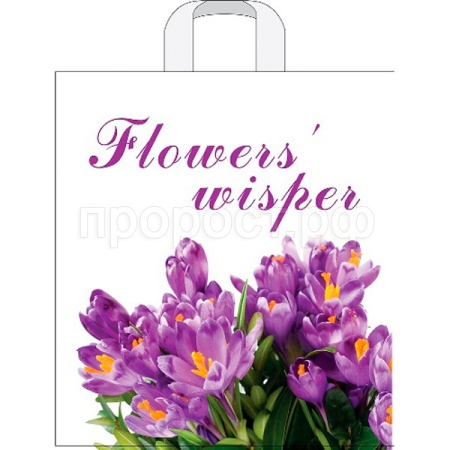 ПТЛ55212 Пакет 38*42 Крокус 1ШТ ПЭ с петлей /25/500шт/