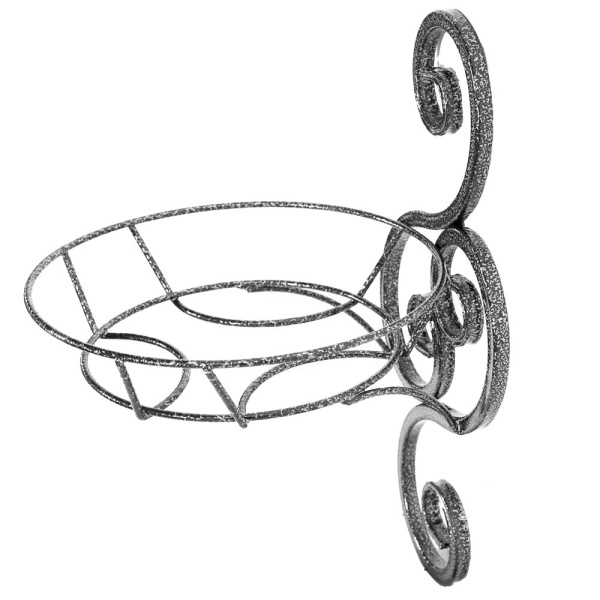 Подставка Настенная РЗДИ Муза 1 горшок серебро