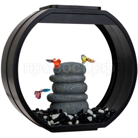 Аквариум Deco O Mini UPG 10л 334*142*310 черный/AA-Aquariums/73516008