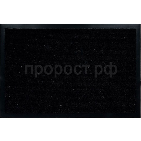 Коврик придверный 40*60см VORTEX "TRIP" влаговп. ребристый черный 24190/15шт/Профит