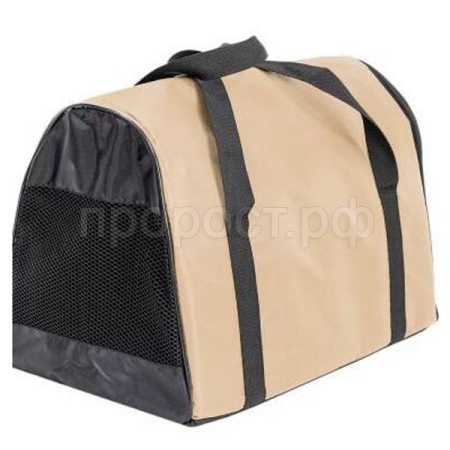 Сумка переноска ЧИП Туннель №3 нейлон с сетчатым окном 45*27*31см бежевый/9008/Дарэлл