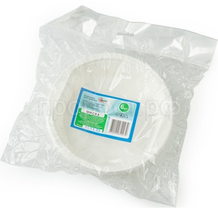 Миска суповая (6шт) белый /200шт/ АУ