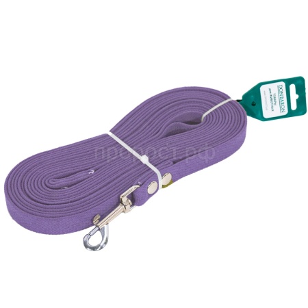 Поводок капрон 25мм*5м сиреневый DONBARON