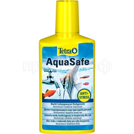 Средство для аквариумной воды Tetra Agua Safe помощь в адаптации водопроводной воды 50мл/198852