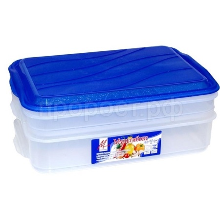 Контейнер для пищевых продуктов Мультибокс 2-х ярусный (0,75л/1,35л) /02050 