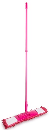 Швабра д/пола с насадкой из микрофибры ворсовая телескоп. ручка ТВ-009 /24шт/ АкваМаг