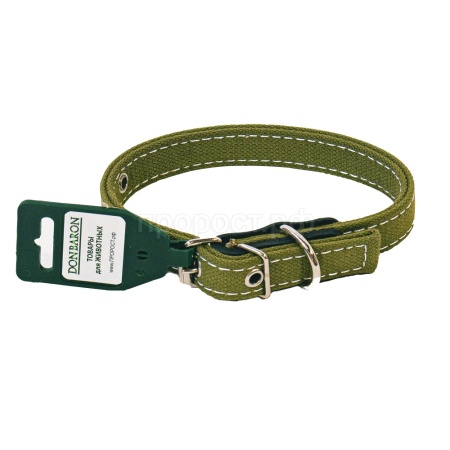 Ошейник брезент 2сл 20мм*45см/DONBARON