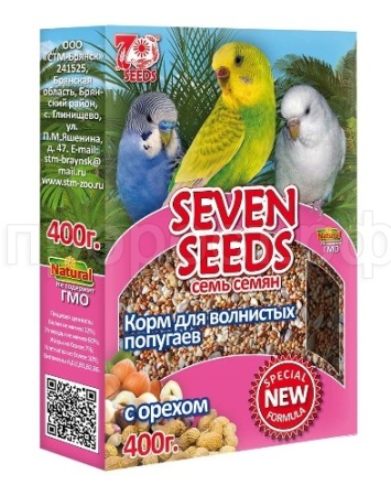 Корм для волнистых попугаев SEVEN SEEDS Special Орех 400гр
