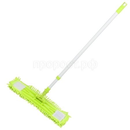 Швабра для пола Лапша насадка микрофибра ручка телескопическая  120см 310361