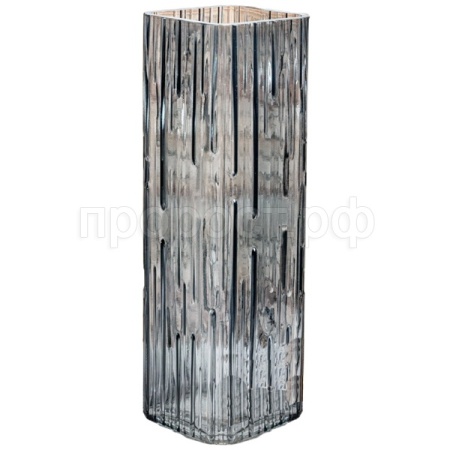 Ваза д/цветов Квадро большая графит стекл. /1904-Н5 /1шт/ДК