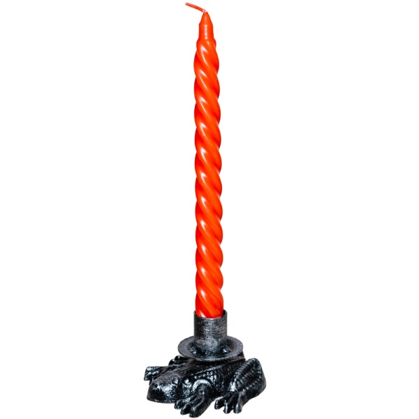 ДЕКОР Подсвечник Лягушка антик серебро РЗДИ/1шт